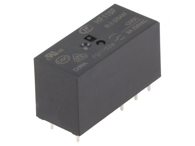 Releu Electromagnetic DPDT 12VDC 8A 250VAC PCB