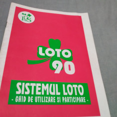 LOTO 90-GHID DE UTILIZARE SI PARTICIPARE 1993