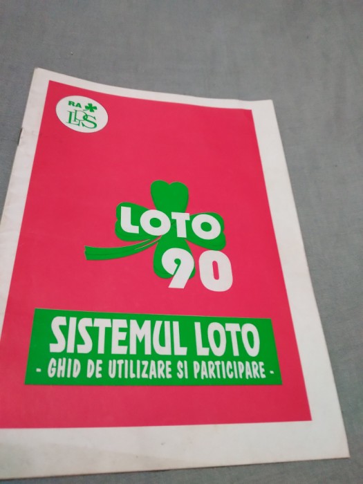 LOTO 90-GHID DE UTILIZARE SI PARTICIPARE 1993