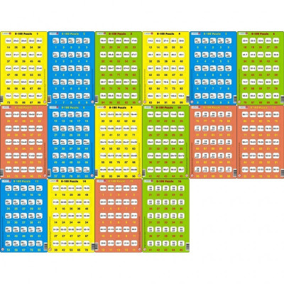 Set 16 Puzzle-uri 0-100 Larsen, 25 Piese foto