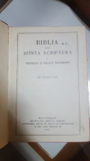 Biblia sau Sfanta Scriptura a Vechiului ?i Noului Testament, Cu trimiteri, 1940 foto