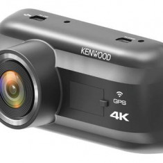 Camera auto DVR KENWOOD DRVA601W, 4K Ultra HD, 8.57 MP, ecran 3inch, GPS, Wi-Fi, Senzor G (Negru)