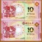 MACAU █ SET COMEMORATIV █ 10 + 10 Patacas █ 2016 █ P-88A-119 █ UNC █ necirculata