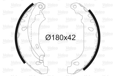 VALEO 562647 Set saboti frana foto