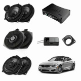Pachet sistem audio Plug&amp;amp;Play Audison dedicat BMW K4E K4E + Amplificator AP 8.9bit 520W + Conectica dedicata