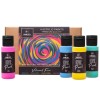 Set 4 Vopsele Acrilice Nakleo Vibrant Fun, 4 x 60ml, Non-Toxic, Blue Fun, Green Hills, Daisy Yellow, Hot Pink