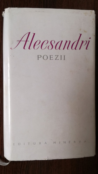 Poezii Vasile Alecsandri Editura: Minerva