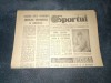 ZIARUL SPORTUL 22 MAI 1981