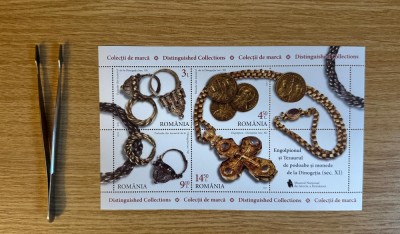 Colectii de marca, bloc de 4 timbre si 2 viniete 2015 LP 2060a foto