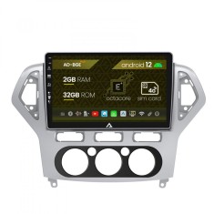 Navigatie Ford Mondeo (2007-2010) Clima Manuala, Android 12, E-Octacore 2GB RAM + 32GB ROM, 10.1 Inch - AD-BGE10002+AD-BGRKIT126
