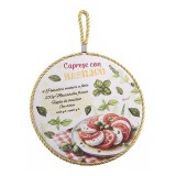Suport Vase Fierbinti Decorer Ceramica Multicolor, Diametru 19 cm