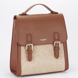 Rucsac maro cu model impletit DHJ727-3 18