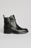Karl Lagerfeld cizme de piele BLAKE culoarea negru, cu toc plat, KL41444