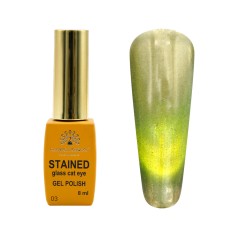 Oja semipermanenta Glass Cat Eyes, cu efect de vitraliu 8ml, 03