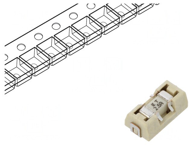 Siguranță &icirc;nt&acirc;rziere 2,5A SMD 125V