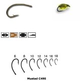 Carlig Caddis Signature Fly Hook 25buc Nr.16, Mustad