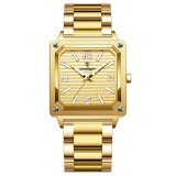 Ceas barbatesc Poedagar Quartz, Bratara Otel, Albastru-Argintiu, Casual Fashion