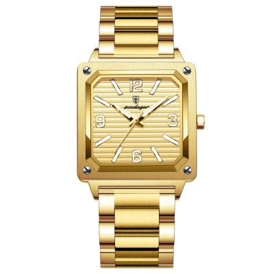 Ceas barbatesc Poedagar Quartz, Bratara Otel, Albastru-Argintiu, Casual Fashion foto