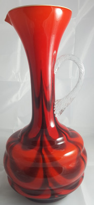 Superb vas-vaza vintage manufacturata sticla ! foto