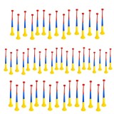 Set 50 Vuvuzele Tricolore Stadion, Petreceri, Meciuri, Goarna Plastic Multicolor, Sunet Puternic 127dB, 60cm, Suport Fotbal Romania