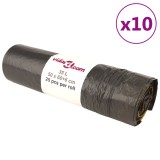 Cumpara ieftin Saci de gunoi cu snururi 250 buc negru 35 L
