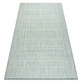 Covor SISAL SION Caro 22184 țesute plate verde / albastru / ecru, 120x170 cm