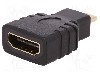 Cablu {{Tip cablu de conectare}}, HDMI soclu, micro mufa HDMI, {{Lungime cablu}}, {{Culoare izola&amp;#355;ie}}, QOLTEC - 50506