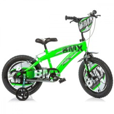 Bicicleta pentru copii BMX DB-165XC-01 Dino Bikes, 16 inch, verde for Your BabyKids