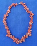 COLIER/LANT VINTAGE DIN RADACINA CORAL ROSU