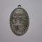 Danemarca mini medalion argint 1919,dimensiuni=26 x 18 mm