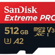Card de memorie SanDisk Extreme PRO microSDXC SDSQXCD-512G-GN6MA, 512GB, A2, UHS-I U3, V30 + Adaptor SD