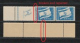 Israel 1949 Mi 16 pereche + tab - REPARAT MNH - Adoptarea drapelului national