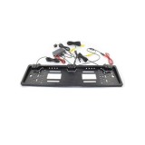 Suport numar auto cu camera video si 2 senzori parcare 12V cu afisearea distantei pe ecranul camerei Cod: JCS-041-2-22 Automotive TrustedCars