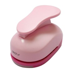 Perforator Daco Hobby, Diametru Perforare 7.6 cm, Model Brad, Metal, Roz, Perforator cu Model, Perforator Hartie, Perforatoare cu Modele, Perforatoare foto