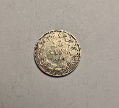 50 bani 1894 Piesa Frumoasa de Colectie foto