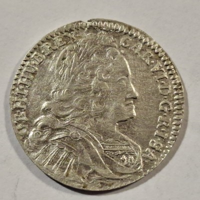 Austria 3 kreuzer 1737 / Hall argint Carol Vl foto