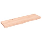 Cumpara ieftin Blat de baie, 100x30x(2-4) cm, lemn masiv netratat