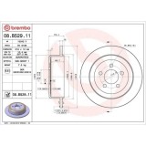Set disc frana Dodge Nitro Van (Ka) 09.06-12.11, Nitro 09.06-12.12; Jeep Cherokee (Kk) 09.07-, Spate, 316X12mm, plin, BREMBO