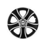 Set 4 Capace Roti 14 inchi (R14) Bis Gri-Negru, Compatibile Cu Fiat, Autohelix MSA