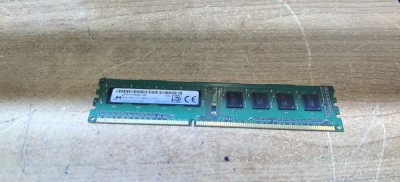 Ram PC Micron $GB DDR3 PC3-12800U MT8TF51264AZ-1G6E foto