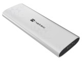 Carcasă M.2 USB 3.2 Gen 2x1, aluminiu, argintie
