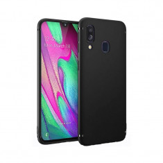 Husa Spate Samsung Galaxy A40 Negru Fun foto