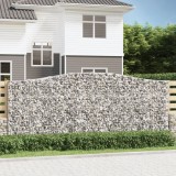 Cumpara ieftin Gossi cosuri gabion arcuite 2 buc. 400x50x160/180 cm, fier galvanizat