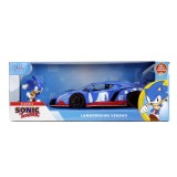 JADA SET FIGURINA ARICIUL SONIC SI MASINUTA METALICA SONIC LAMBORGHINI VENENO SCARA 1 LA 24 SuperHeroes ToysZone