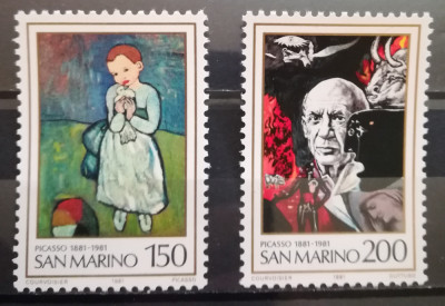 BC410, San Marino 1981, serie picturi Picasso foto