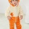 CLD152-1915 Pijama kigurumi pentru bebelusi tip salopeta din material moale si pufos