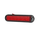 Lampa laterala gabarit LED 12-24V rosie 155x37mm, rama neagra Breckner Germany