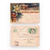 La mulți ani 1900, prima carte poștală ilustrată de tip felicitare