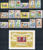 1961 , Lp 524 , Lp 524 a , Lp 525 , Centenarul Gradinii Botanice , serii si colita , MNH