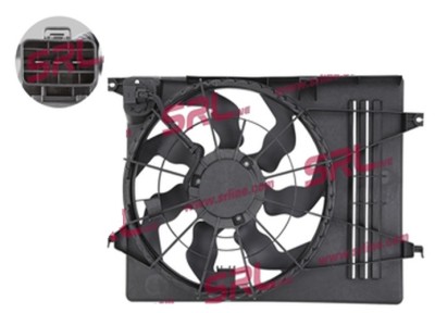 GMV radiator electroventilator Kia Sportage (JE), 2010-2015, Hyundai IX35 (LM), 2009-2015, motor 1.6, 2.0, benzina, 460 mm; 3 pini foto